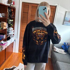 Harley Davidson motorcycle long sleeve t-shirt black XL